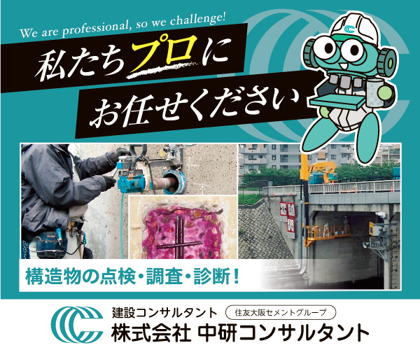 私たちプロにお任せください　構造物の点検・調査・診断