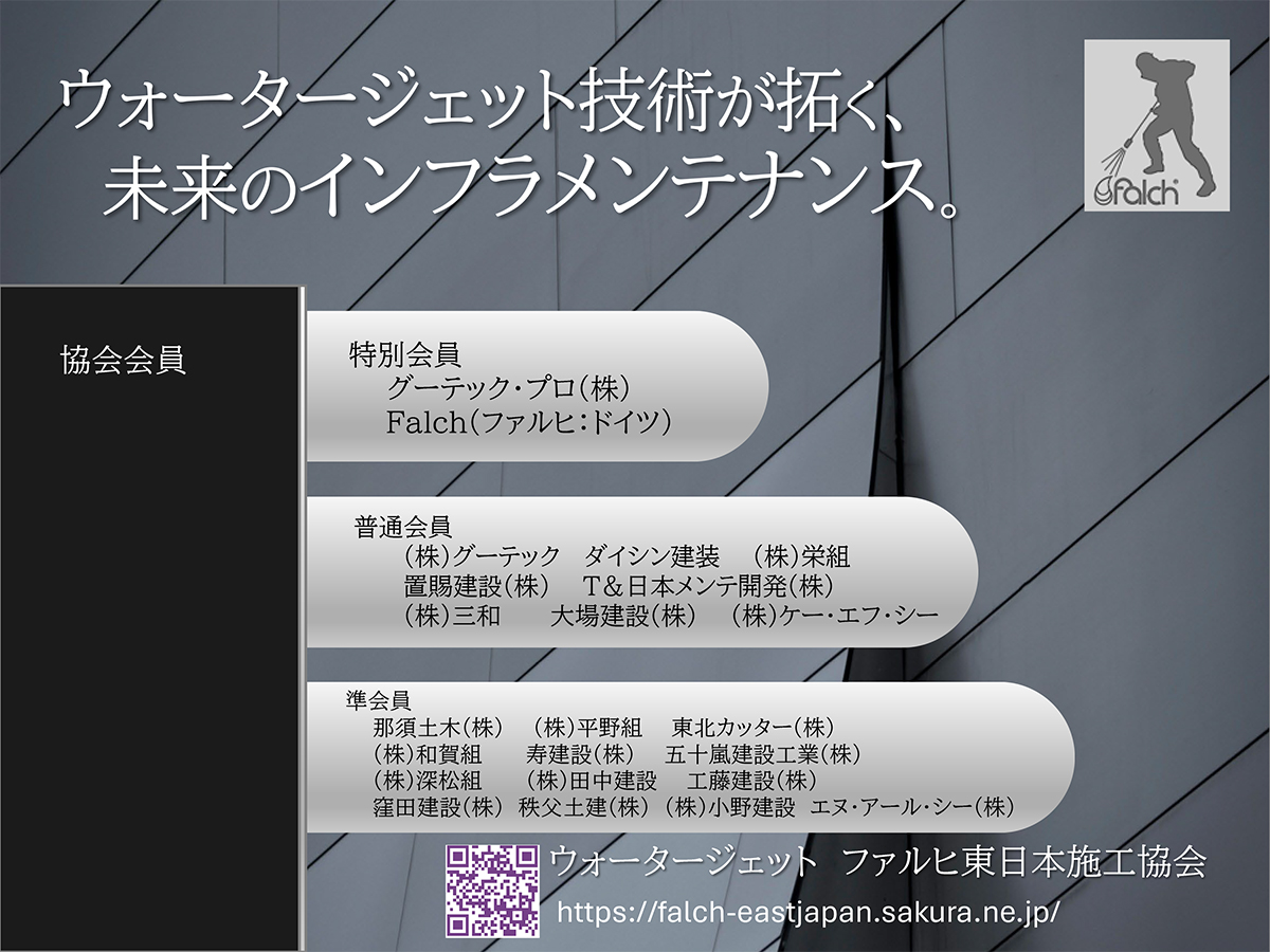 ウォータージェット技術が拓く、未来のインフラメンテナンス。